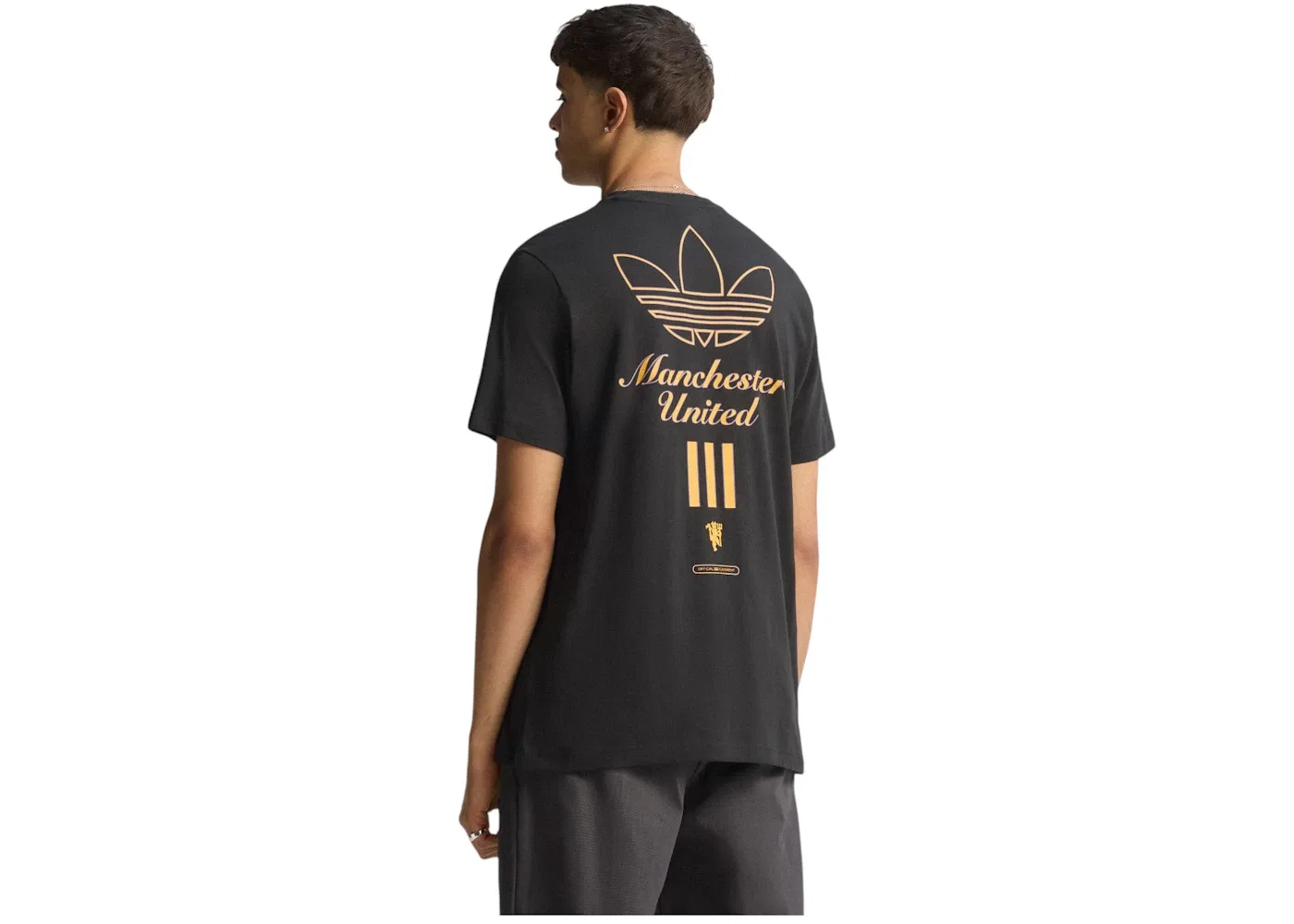 Мужская футболка с длинным рукавом Adidas T-Shirt, Manchester United Black