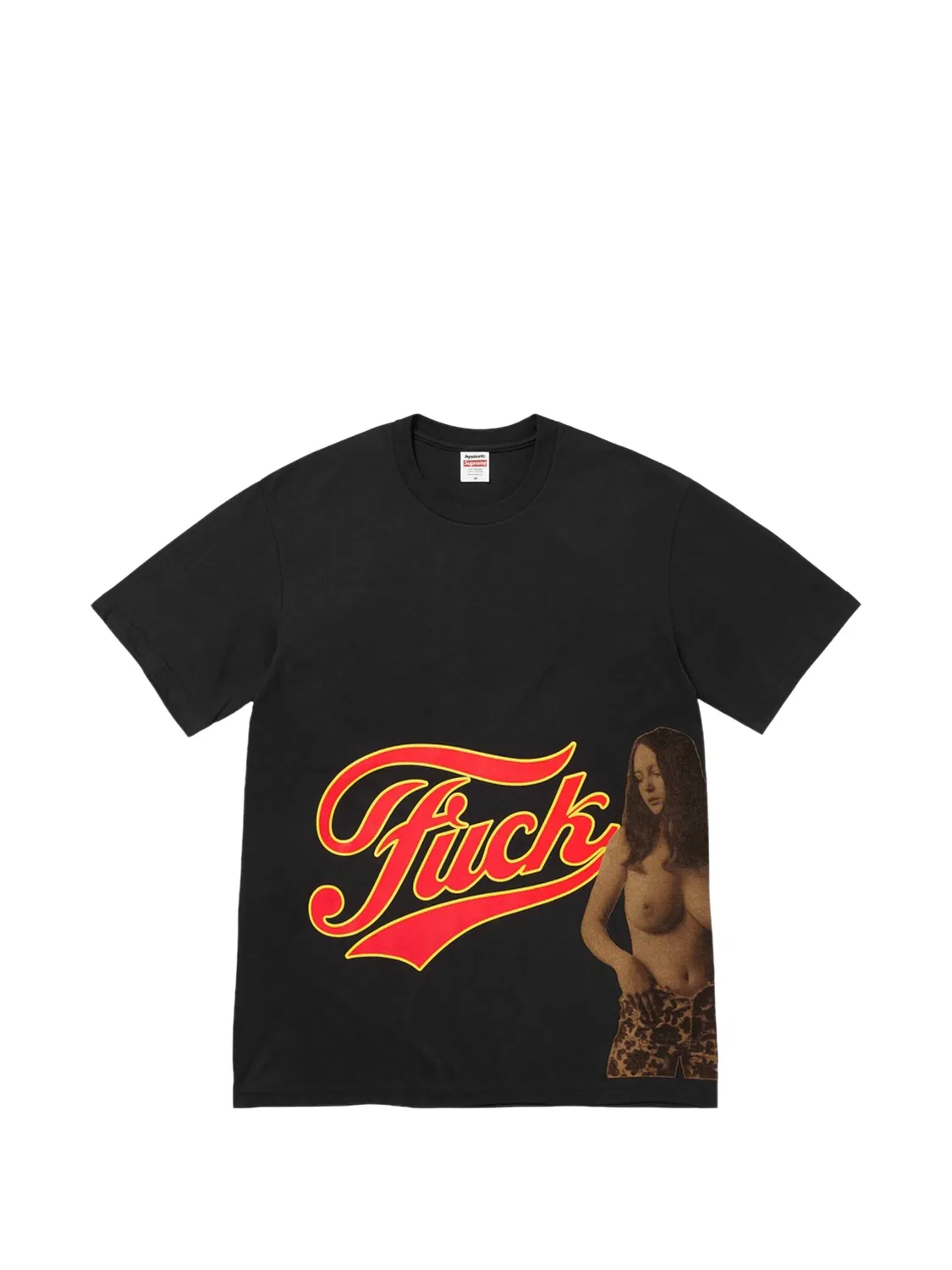 Футболка с графическим принтом, черная Supreme, черный