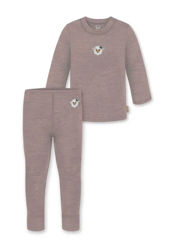Детский комплект из свитера и штанов из мериносовой шерсти Animals Normani Outdoor Sports розовый