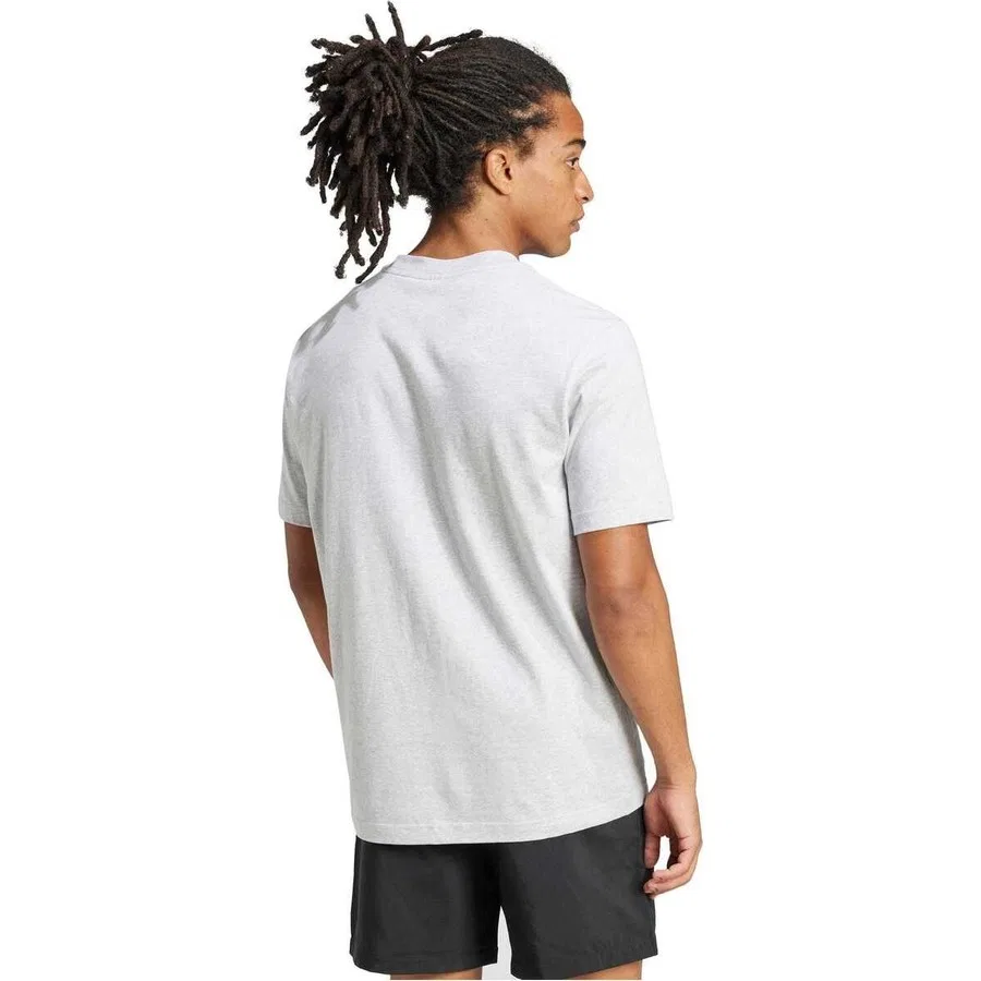 Футболка с длинным рукавом Essentials Small Logo Single Jersey adidas, Серый — фото 2