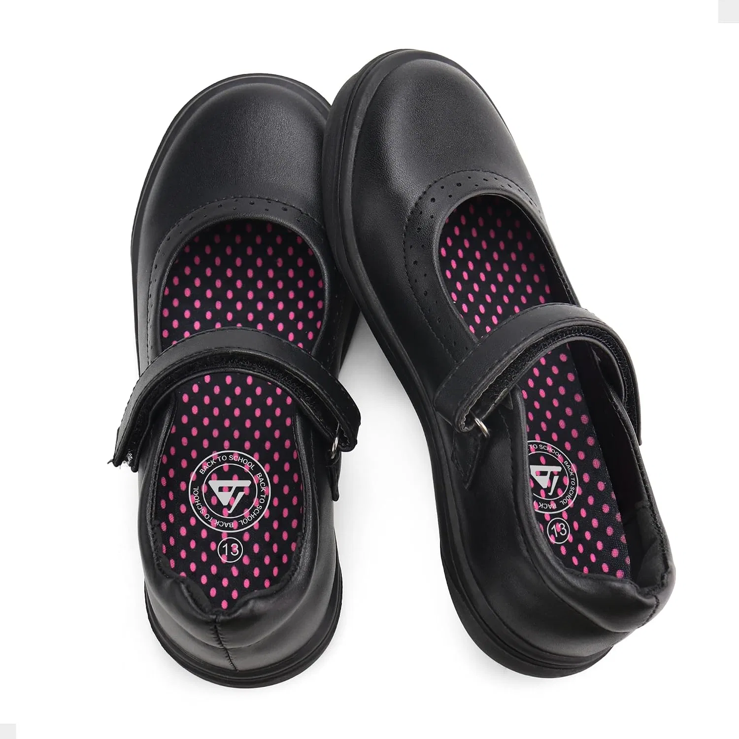 Детские туфли Мэри Джейн для девочек JABASIC, Black