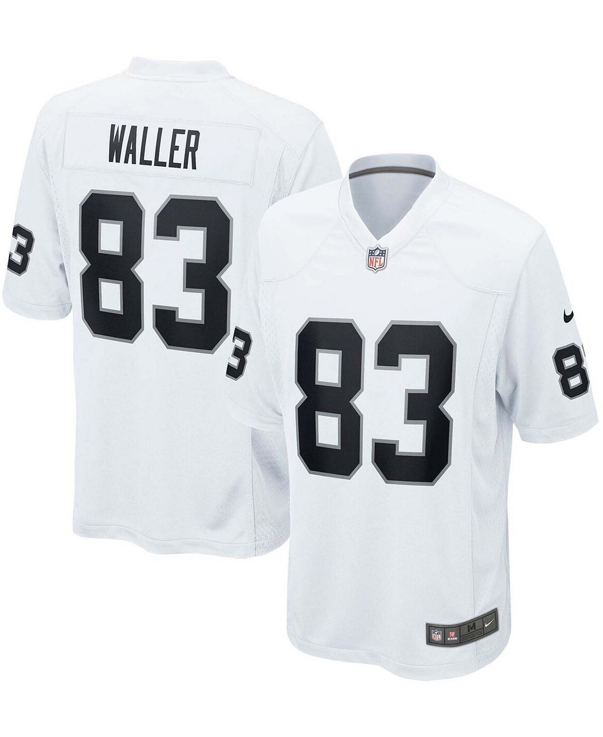 

Мужская футболка darren waller white las vegas raiders game jersey Nike, белый