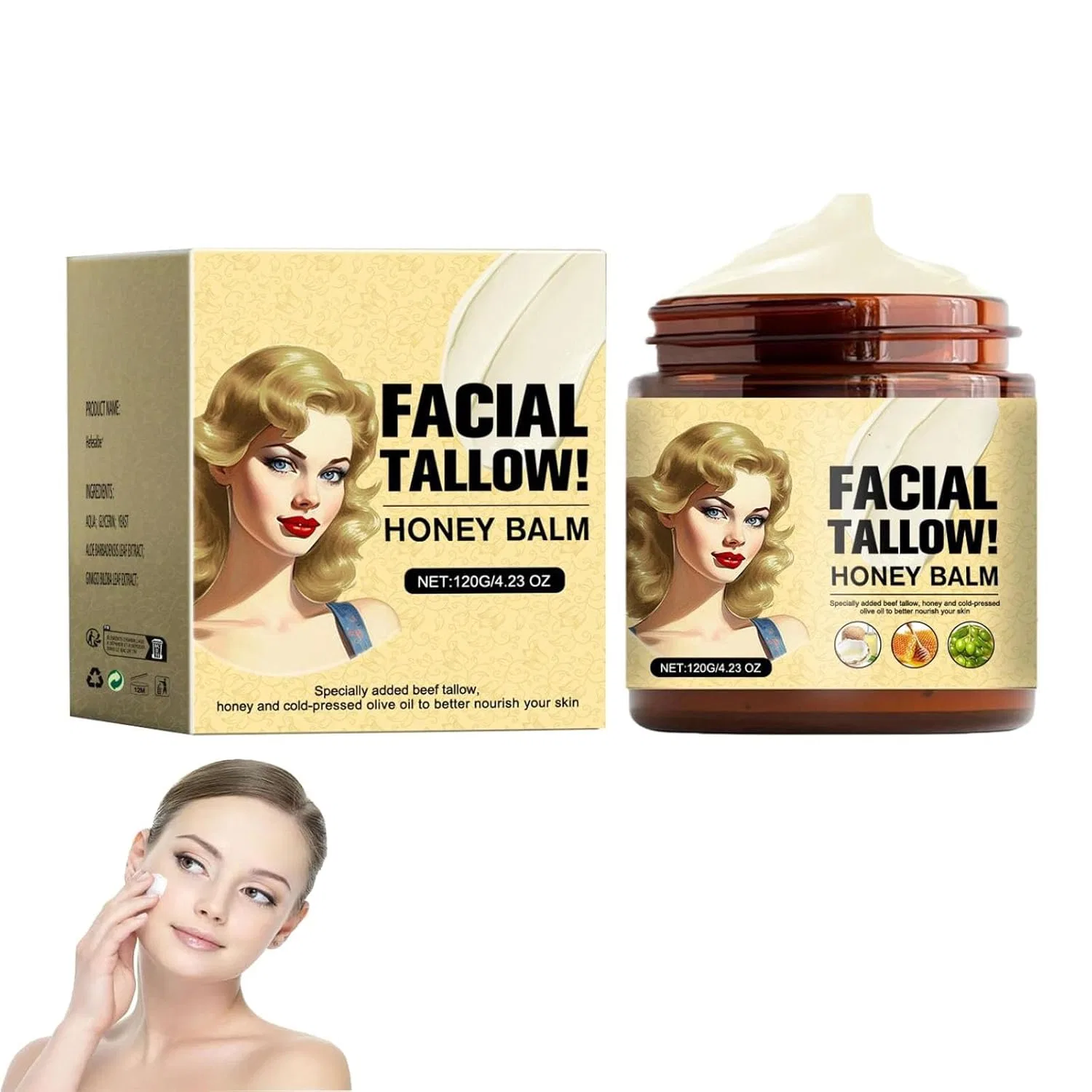 Крем для лица и тела Honey Balm, 120 г, 1 шт Generisch