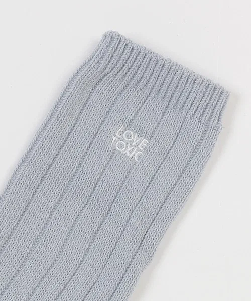Детские носки с логотипом, модель Color Loose Socks LOVETOXIC, Off White — фото 4