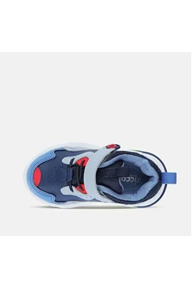Детские кроссовки для девочек на липучке Charm Vicco, Navy Blue — фото 3