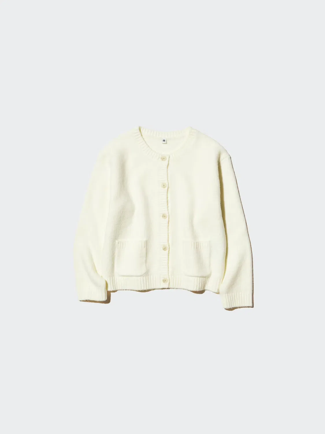 Детский кардиган Uniqlo из пряжи «суфле», зеленый — фото 4