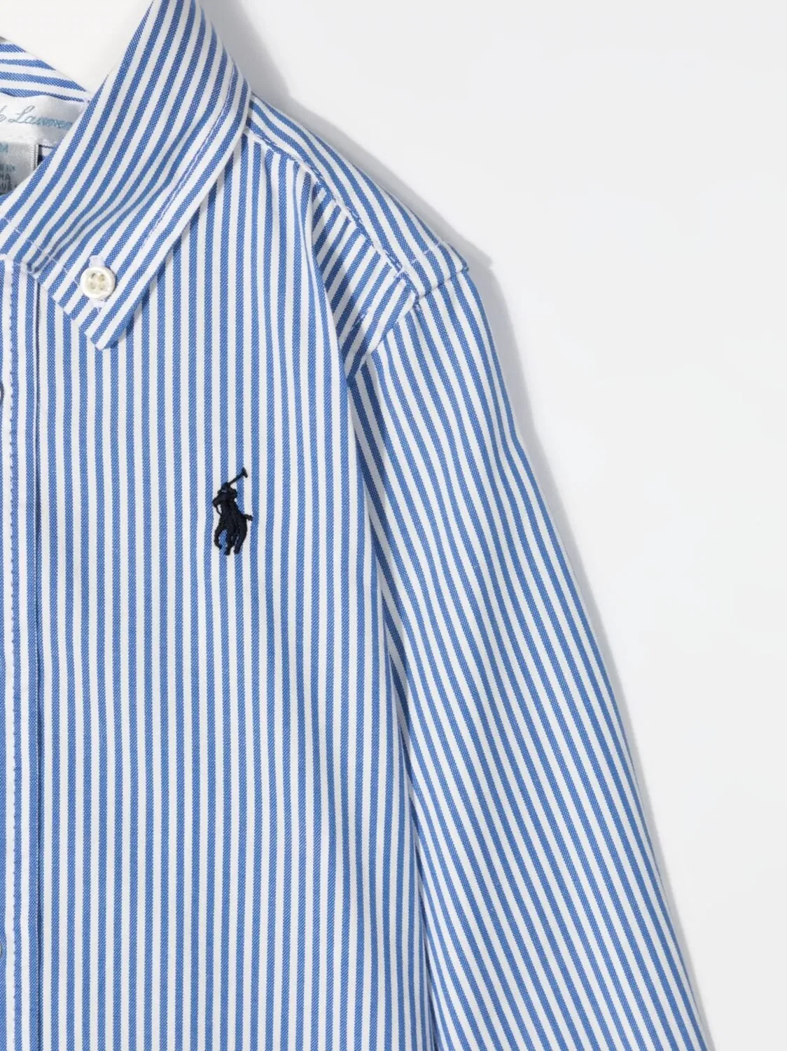 Polo Ralph Lauren Рубашка в полоску, синяя — фото 2