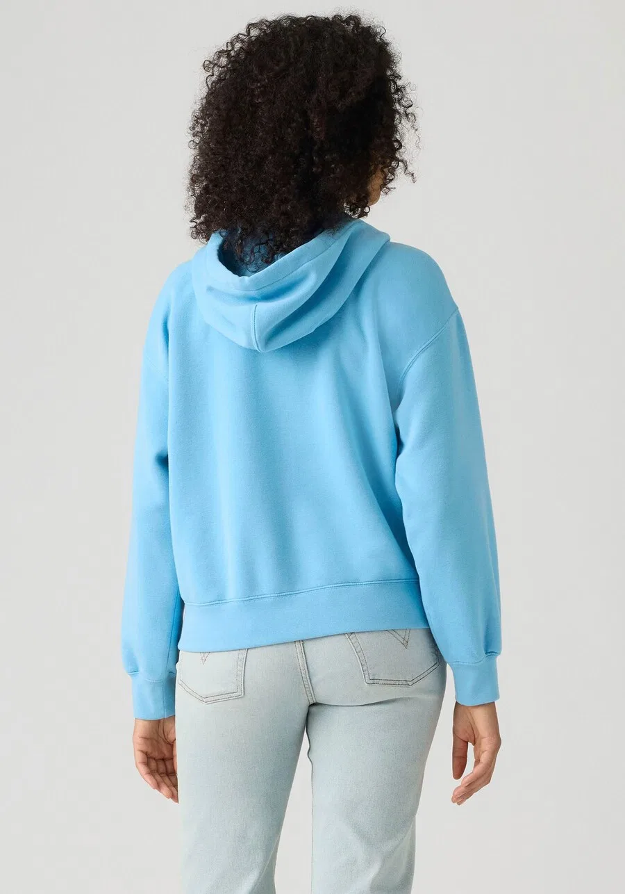 Худи на молнии LEVI'S синего цвета — фото 4