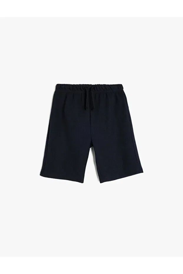 Детские шорты для мальчиков с завязками на поясе Basics Koton, Navy Blue