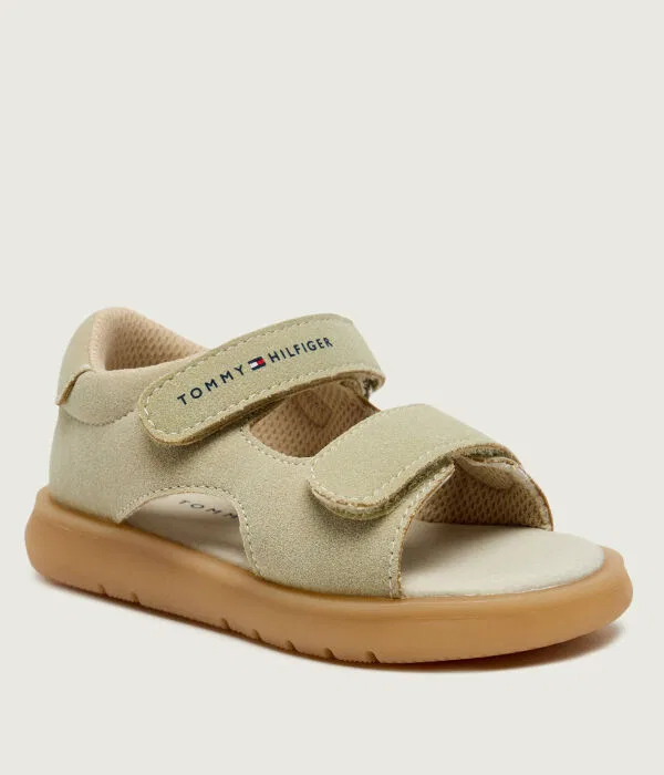 Детские сандалии из искусственной кожи Tommy Hilfiger, бежевый