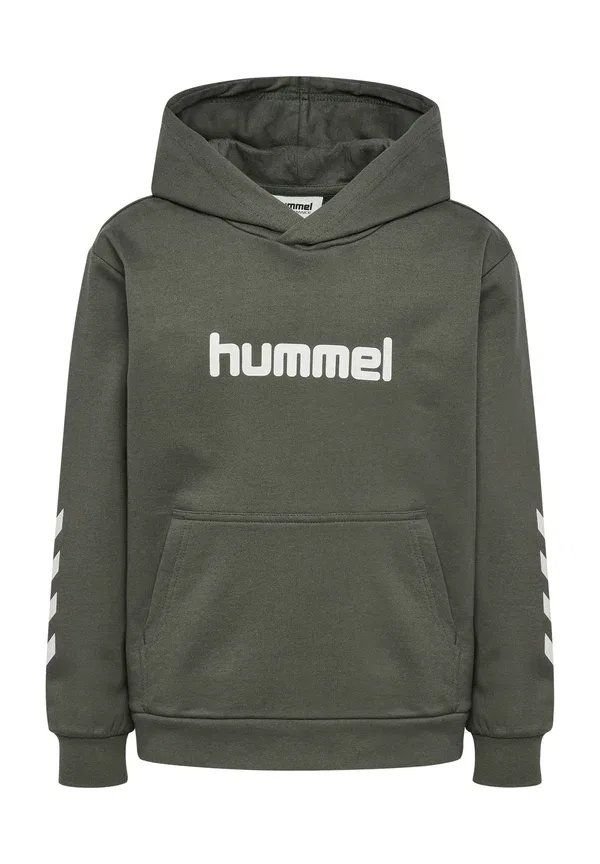 Толстовка с логотипом Hmljr reg, унисекс - худи Hummel, серый