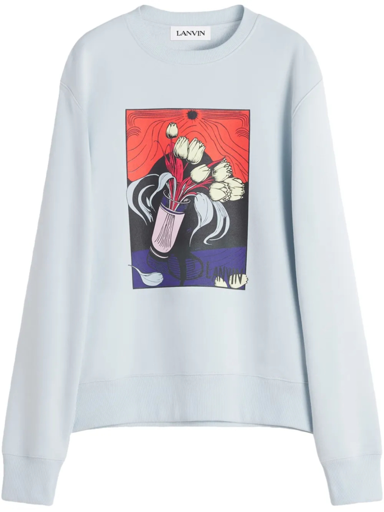 

Толстовка с графичным принтом Lanvin, синий