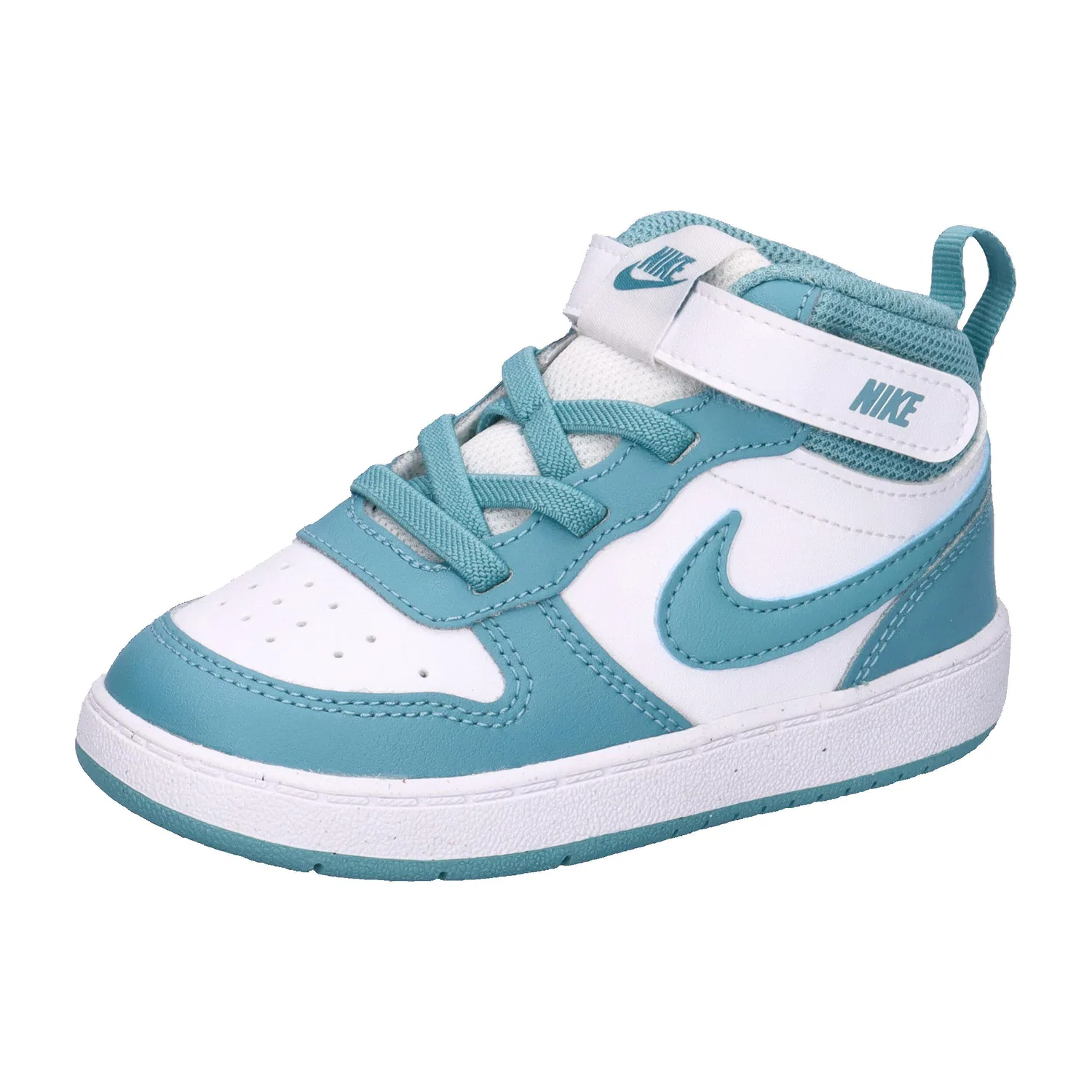 Детские кроссовки с высоким верхом Court Borough Mid 2 Nike, Turkis Weiss