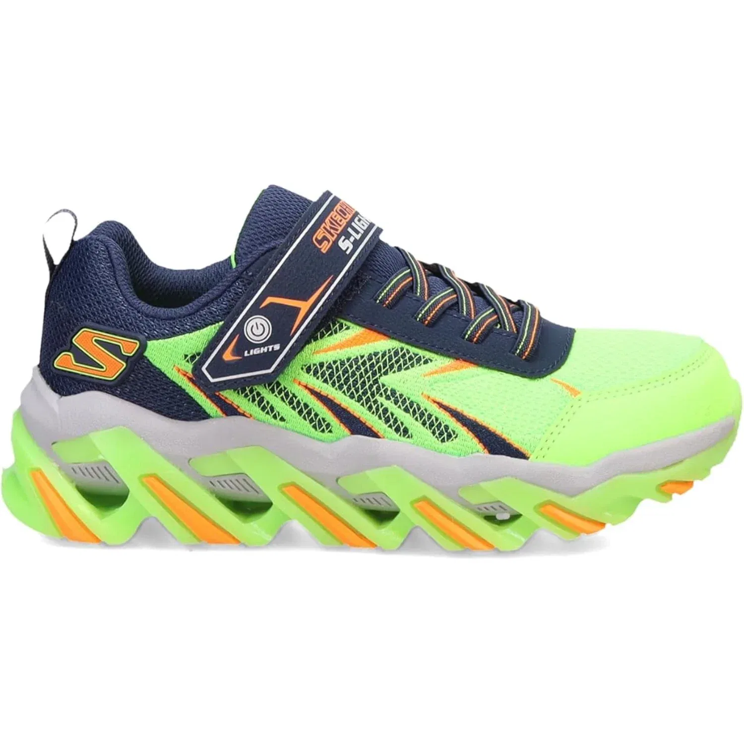 Детские кроссовки со светодиодной подсветкой Mega-Surge 2.0 Skechers, зеленый — фото 2