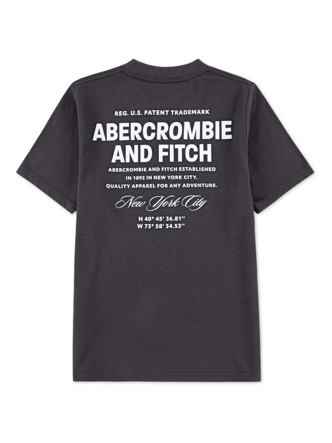 Футболка с графическим принтом, Городская стопка Abercrombie & Fitch, черный — фото 2