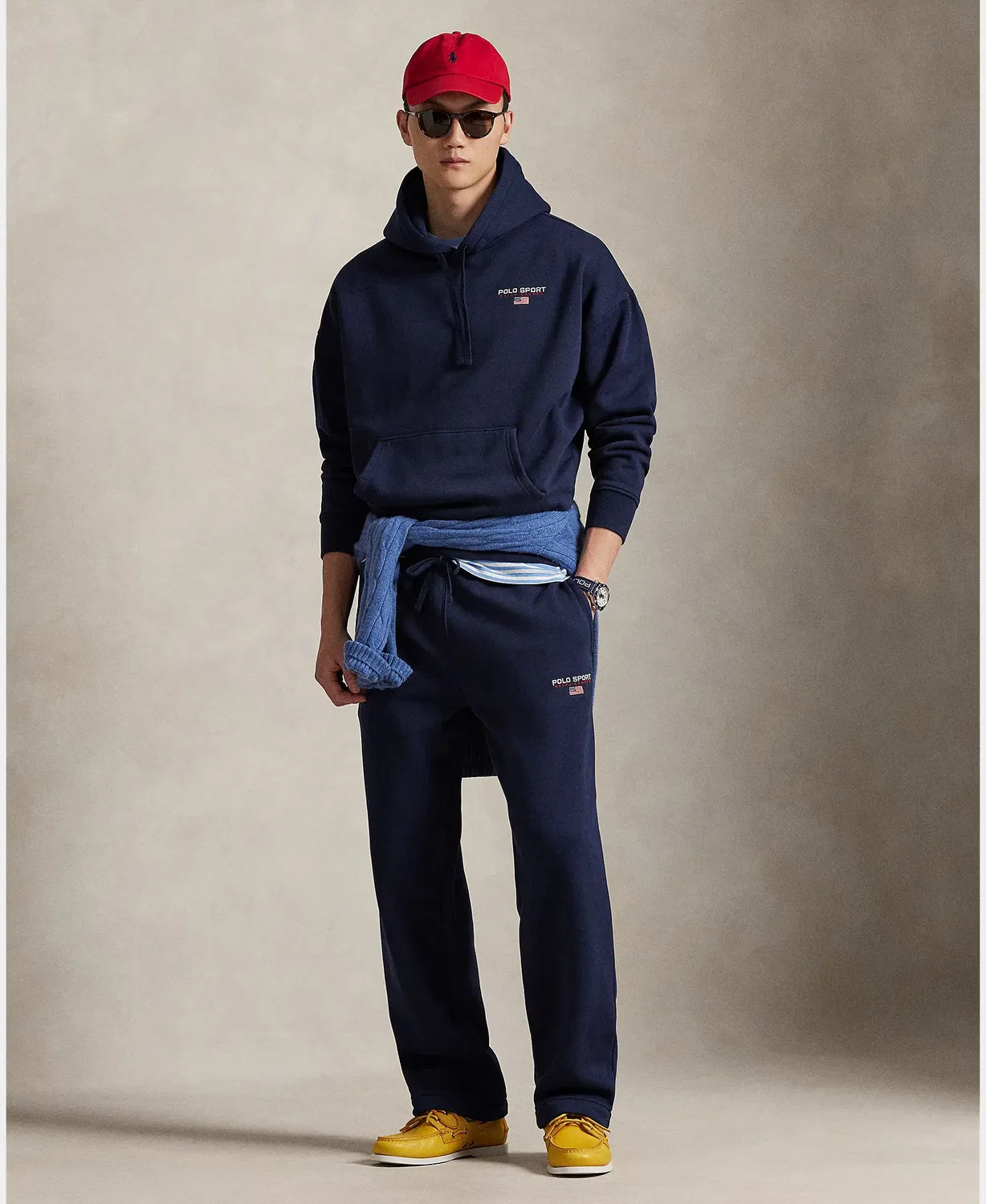 Мужские спортивные штаны из футера Polo Sport Polo Ralph Lauren, Azul Marino