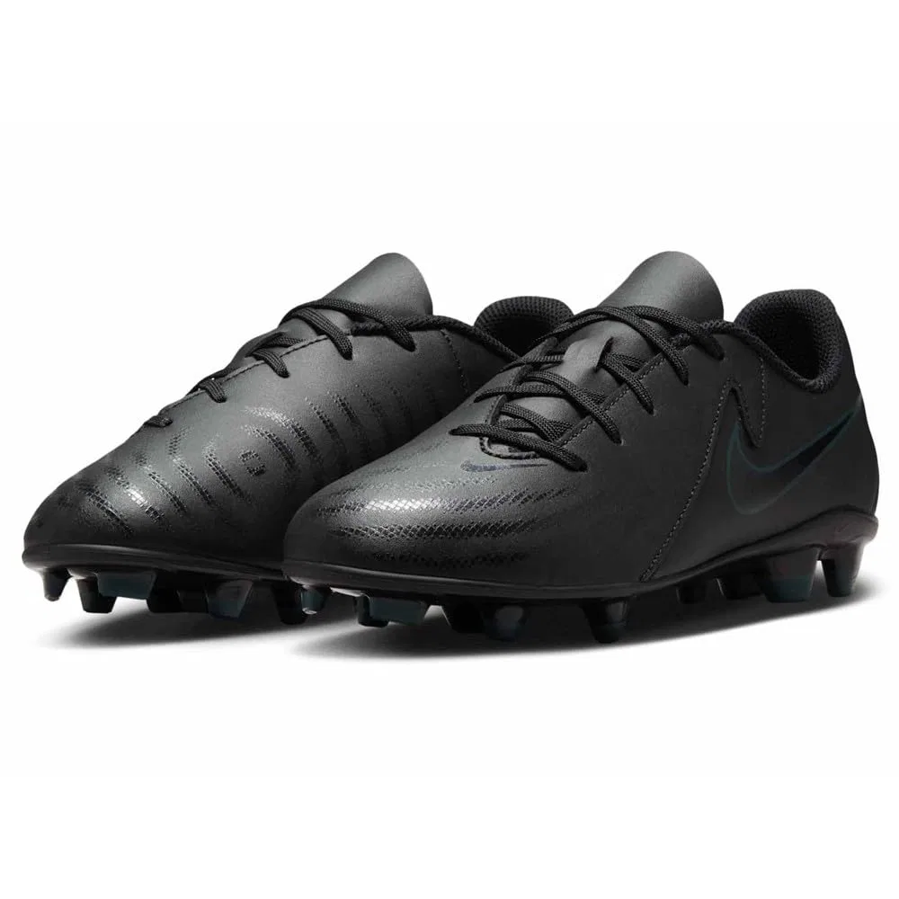 Детские кроссовки для мальчиков с бутсами NIKE Jr. Phantom Gx 2 Club NIKE, Black Black Deep Jungle — фото 4