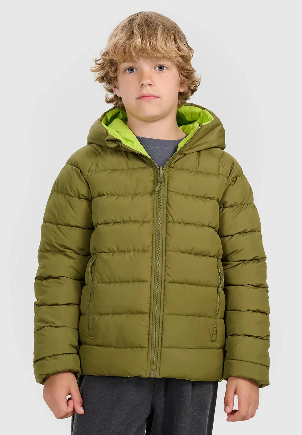 Зимняя куртка 4F, Khaki — фото 2