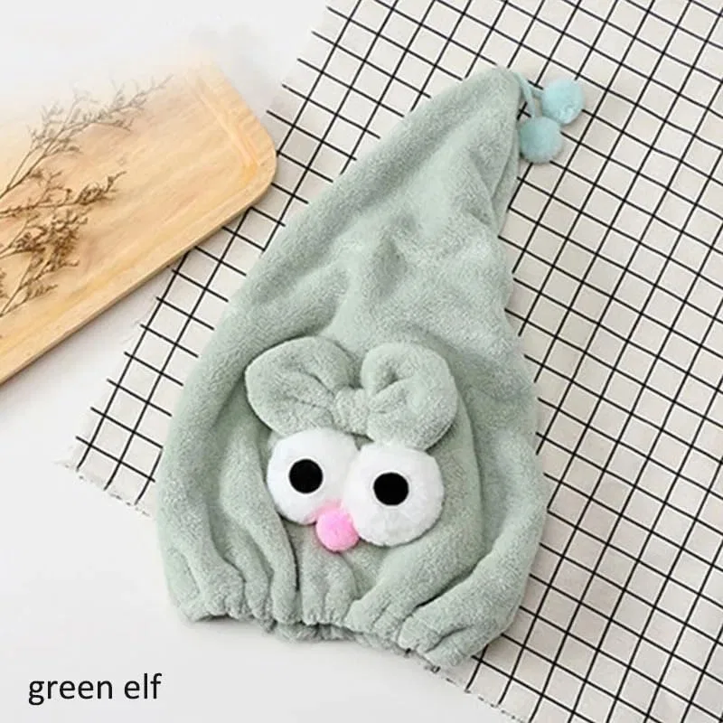 Шапочка для душа Adjustable, AD-BCrbgen, Coral Velvet, Green Elf — фото 2