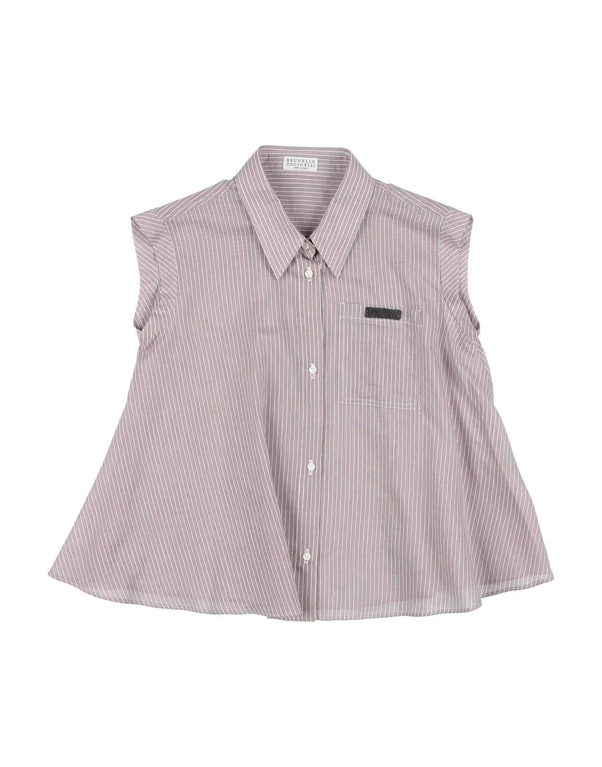 Блуза с воротником Brunello Cucinelli, светло-фиолетовый