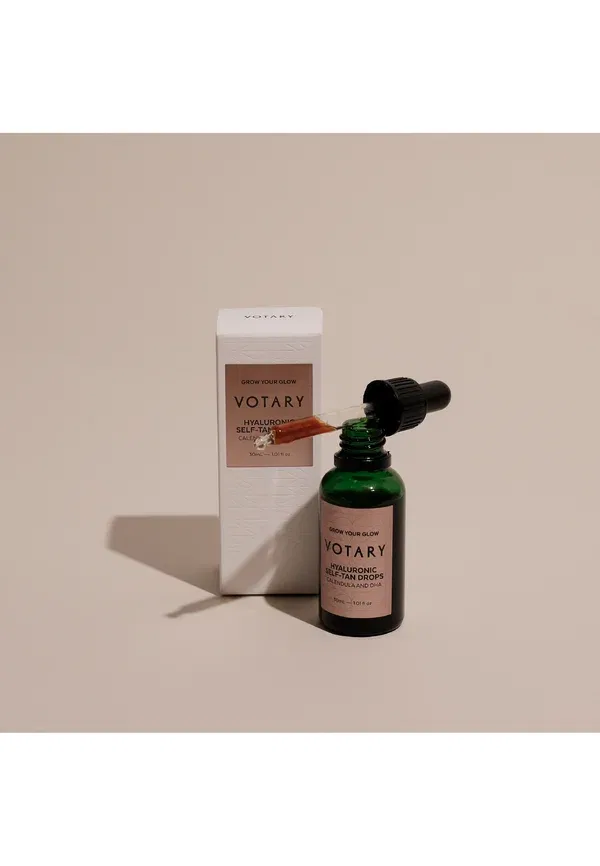 Автозагар с гиалуроновой кислотой Hyaluronic self-tan drops Votary 30 мл — фото 4