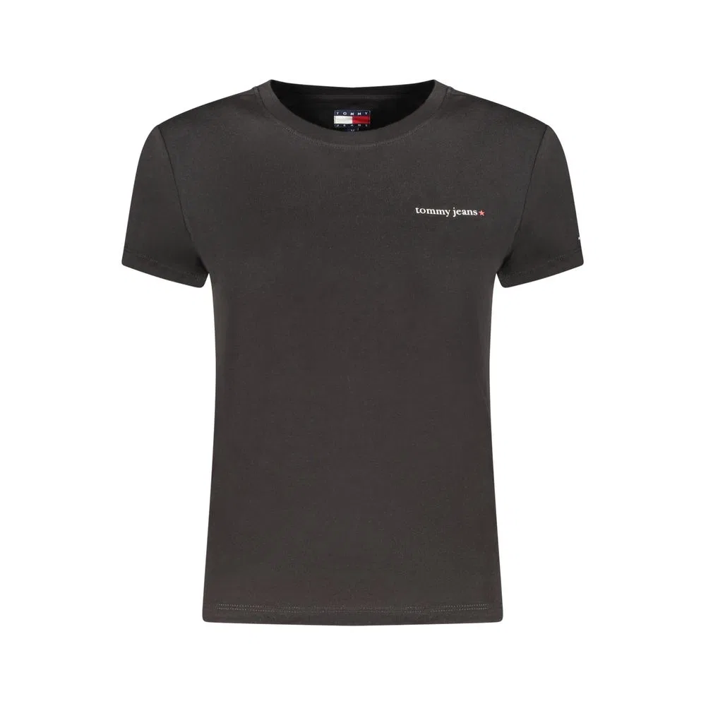 Женская футболка с принтом и вышивкой Tommy Hilfiger, Black