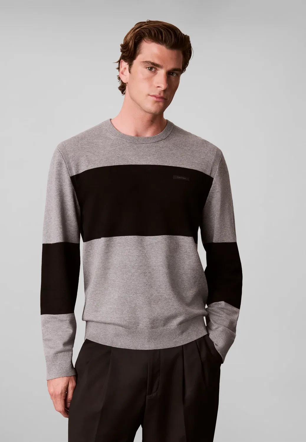 Техническая полоса на седле - для конкура Calvin Klein, Medium Grey Heather