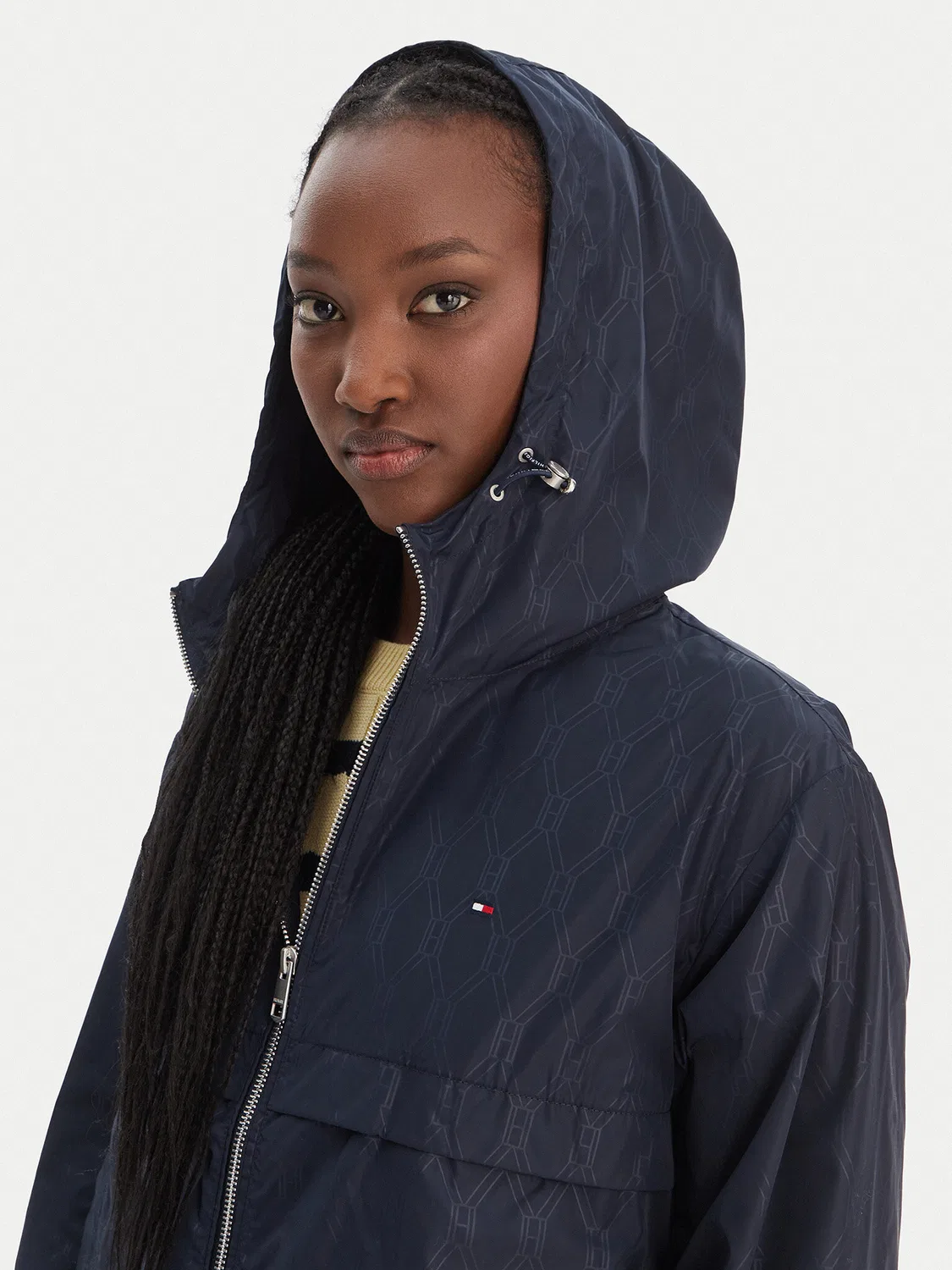 Женская демисезонная куртка стандартного кроя Tommy Hilfiger, темно-синий — фото 4