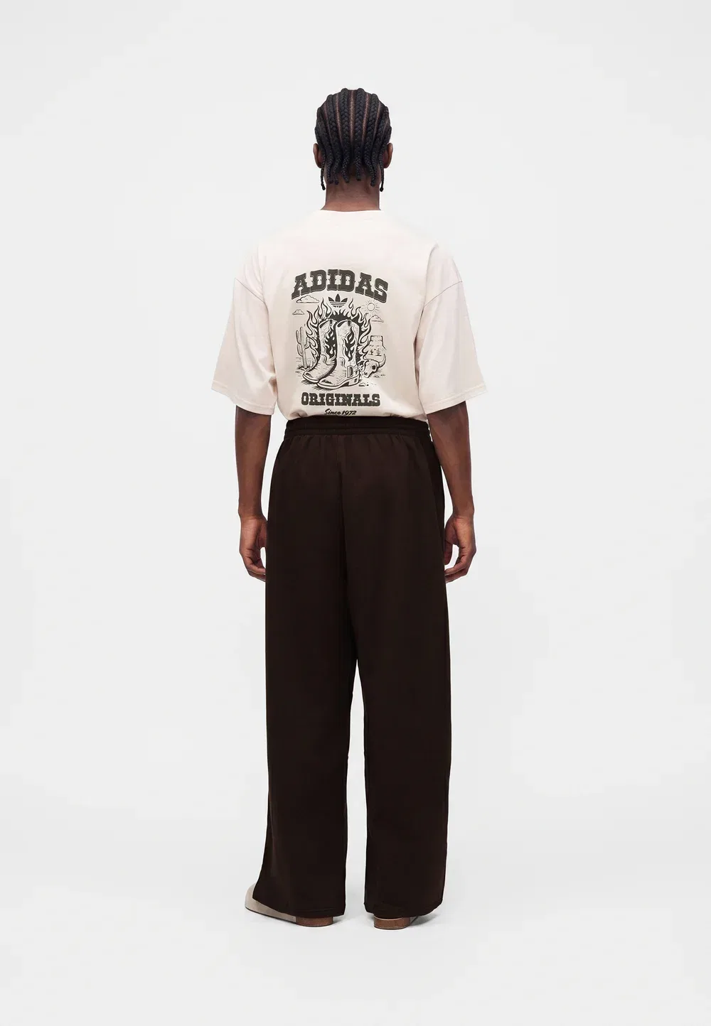 Свободные брюки унисекс Trefoil Essentials - спортивные штаны Adidas Originals, Aurora Coffee — фото 3