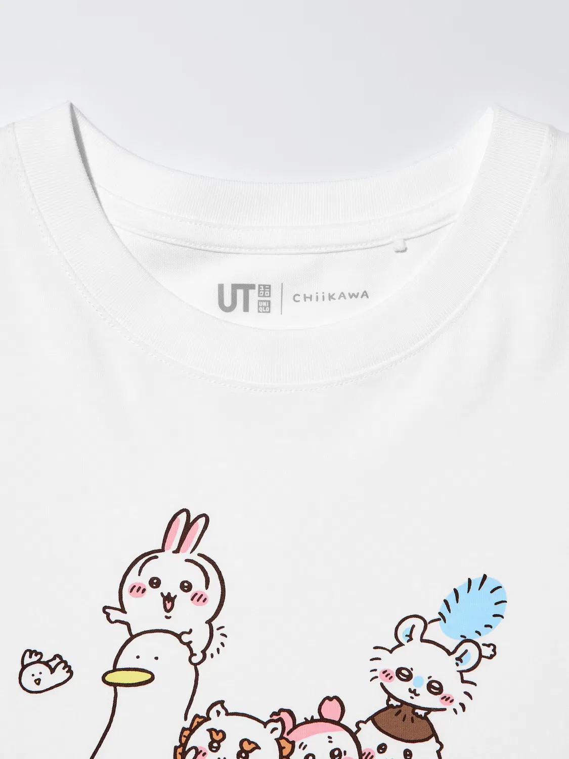 Футболка Uniqlo Chiikawa ut, с графическим принтом, белый — фото 4