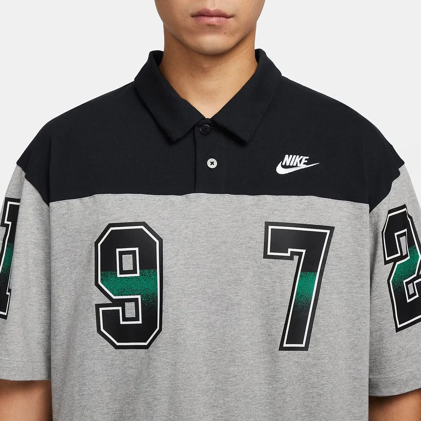 Поло с принтом Nike NSW GCEL, черный — фото 2