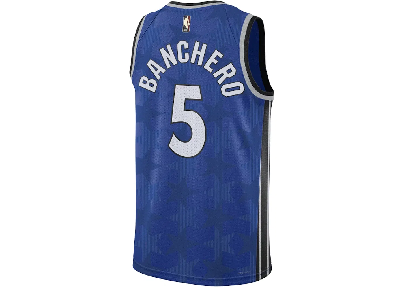 Мужская баскетбольная джерси с принтом Nike NBA Orlando Magic Paolo Banchero 2023/24 Hardwood Classic Edition Swingman Jersey, Game Royal/Grey/White — фото 2