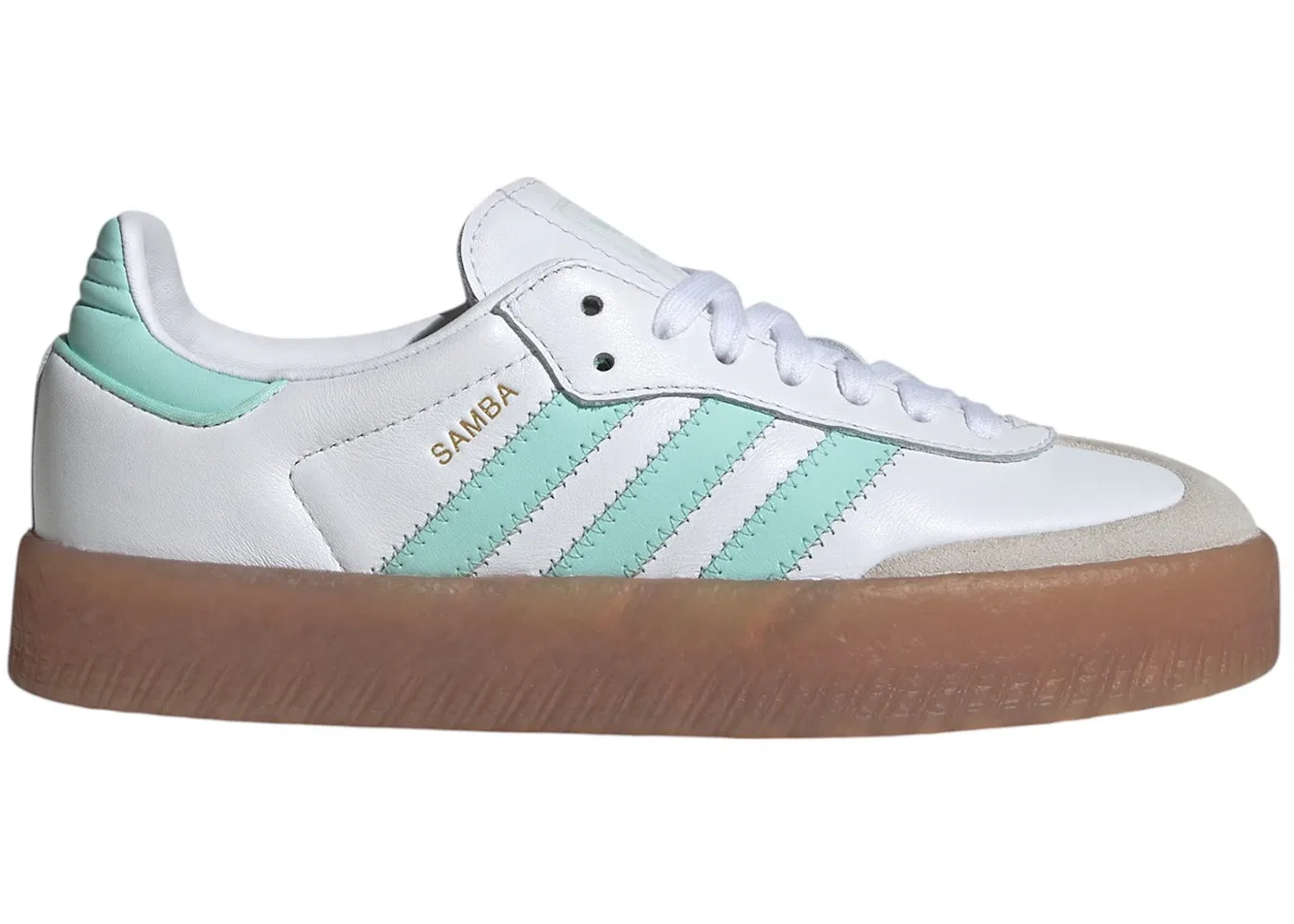 Детские кроссовки Lifestyle Adidas Sambae Cloud White Clear Mint Gold Metallic