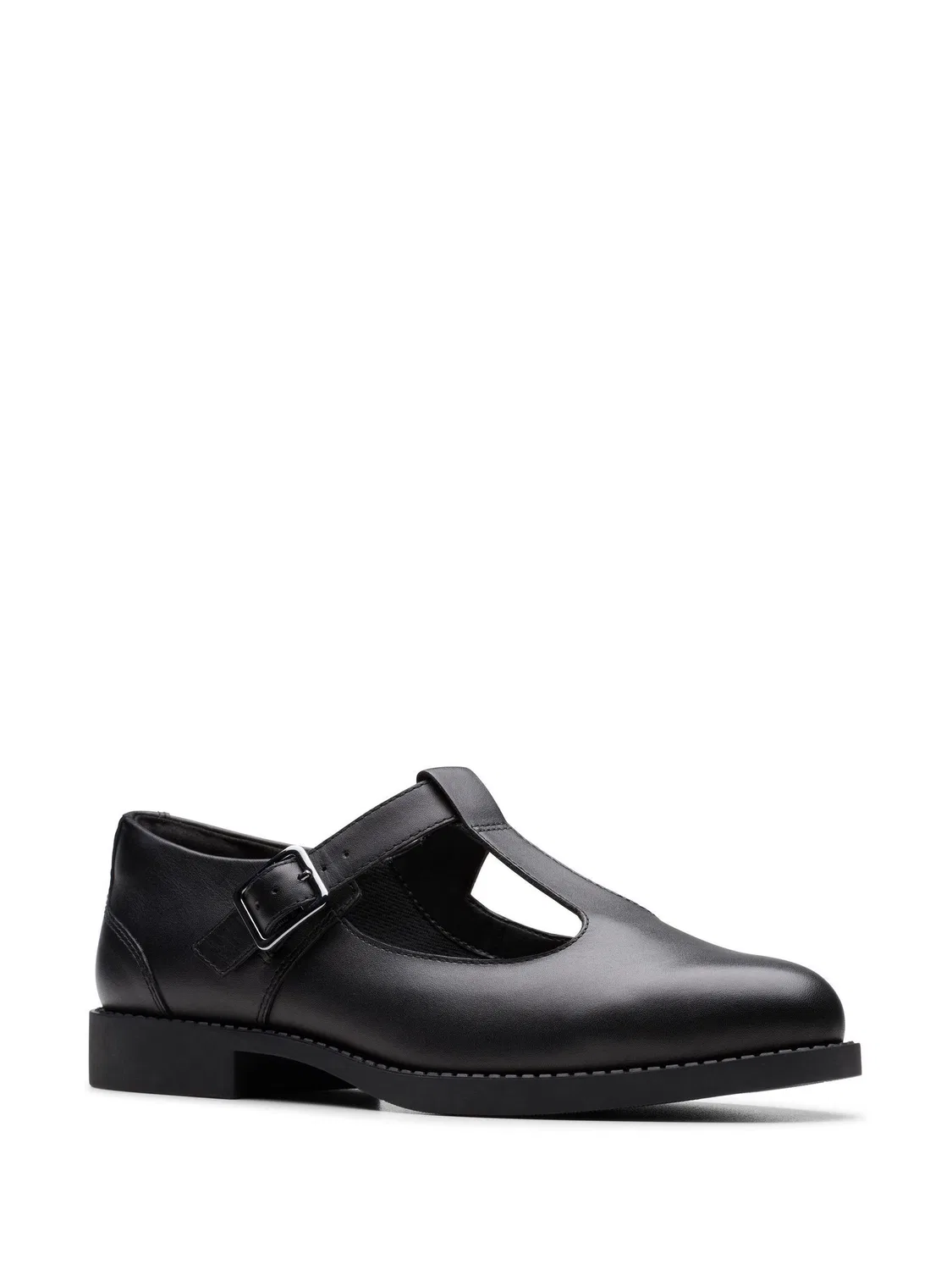 Туфли Clarks Tapa Hope Youth, кожаные, черные — фото 3