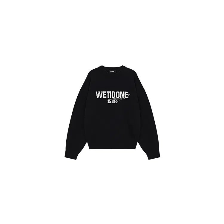 Детский свитшот с круглым вырезом WE11DONE, Black