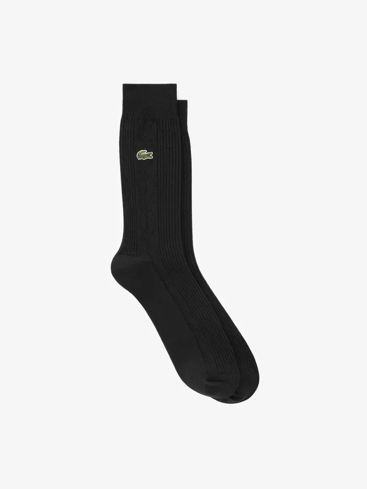 Носки мужские, модель Agial LACOSTE, Black — фото 2