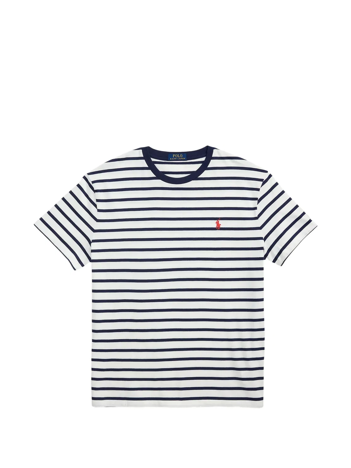 Футболка Classic Fit в белую полоску Polo Ralph Lauren, белый