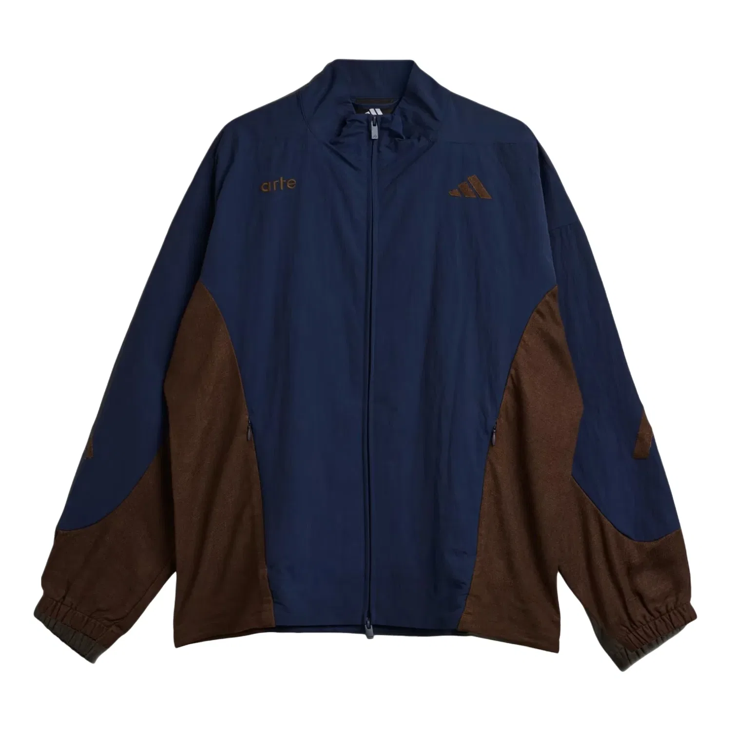 Мужская куртка ARTE Antwerp Z.N.E Full-Zip Track Jacket Asia Sizing 'Collegiate NavyDust Cargo' adidas, Collegiate Navy/Dust Cargo