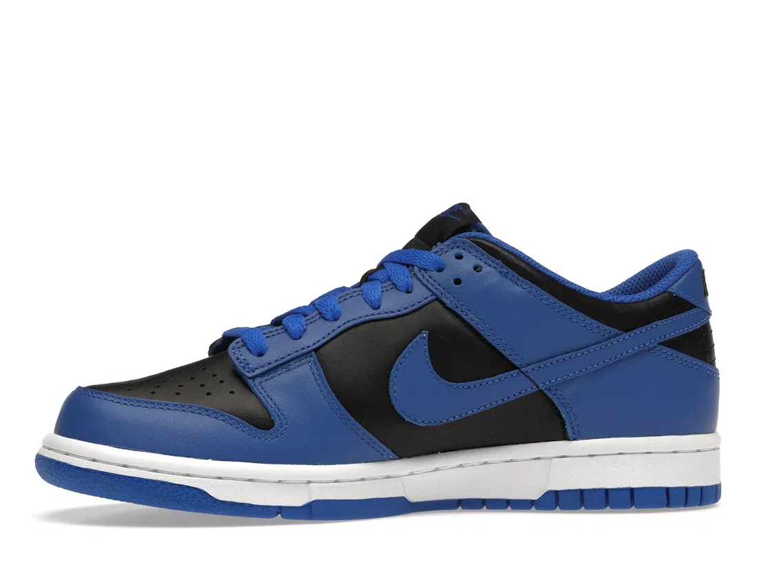 Детские кроссовки на шнуровке Nike Dunk Low Retro, Black/Hyper Cobalt/White — фото 3