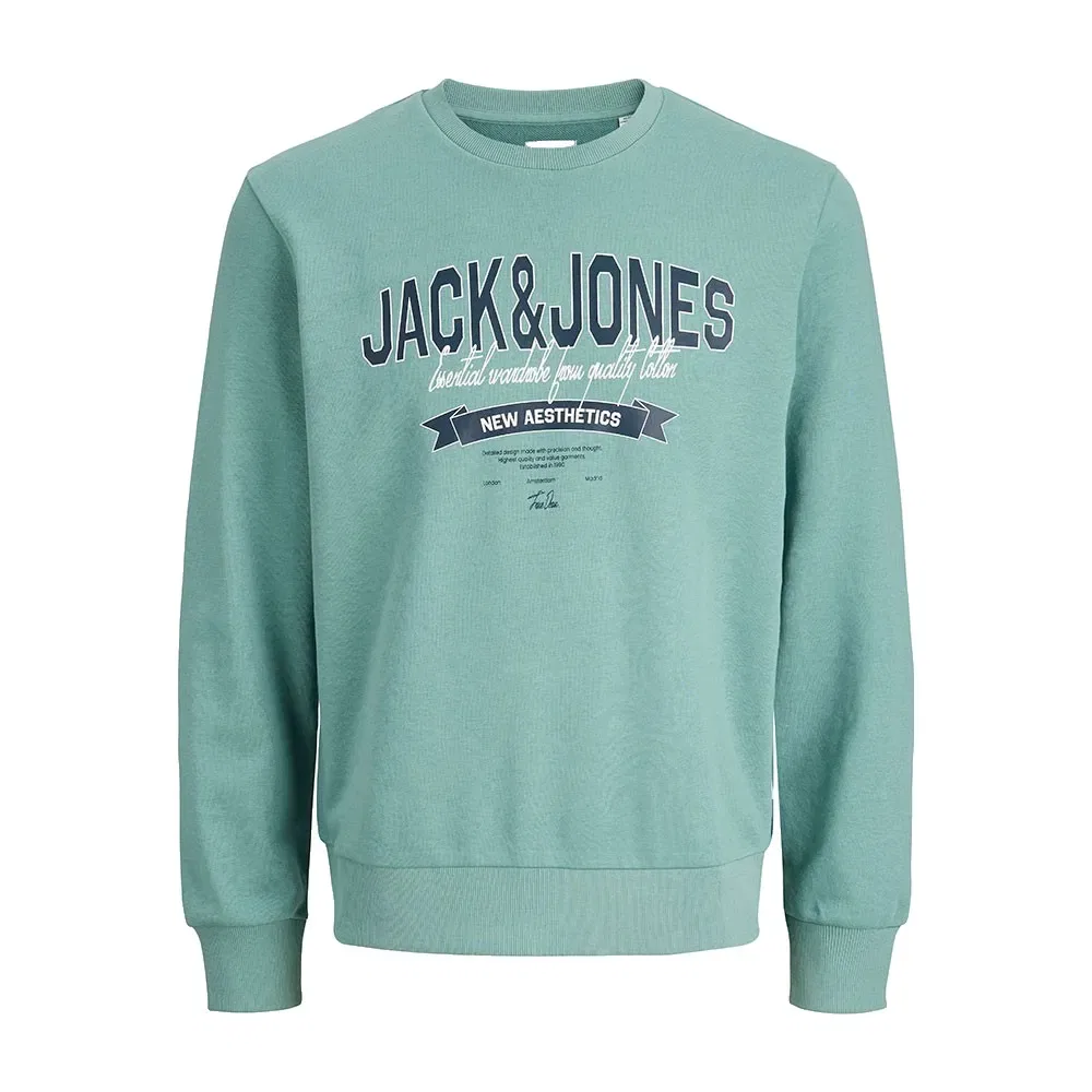 Свитшот Logo Jack & Jones, зеленый