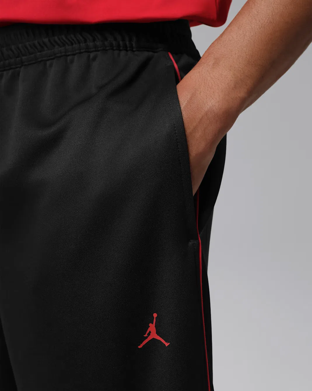 Мужские спортивные штаны Jordan Jumpman, Black/Gym Red/Gym Red — фото 3