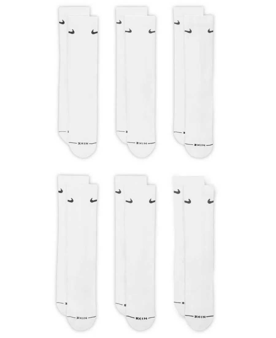 Мужские повседневные носки Elevated Everyday Crew Socks (6 пар) Nike, белый