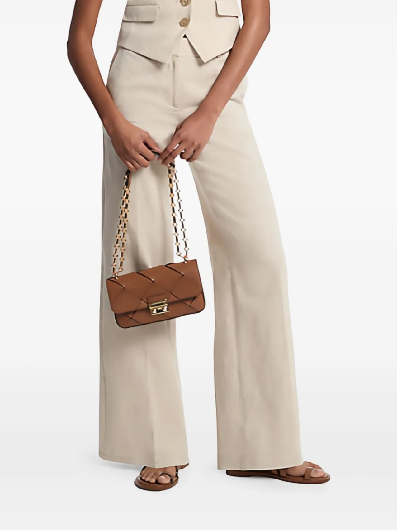 

Широкие брюки Michael Michael Kors, нейтральный