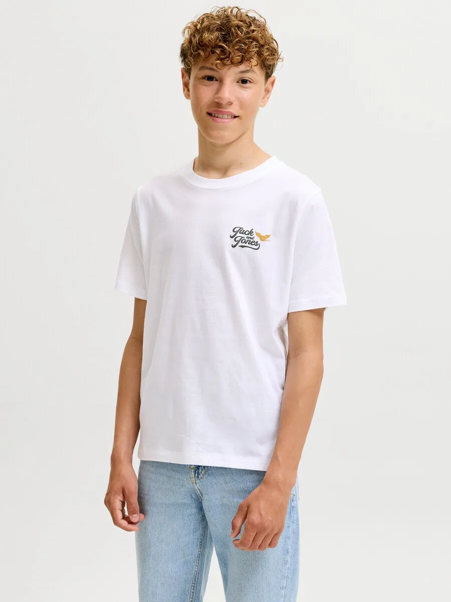 Детская футболка 'JJLEGEND' белого цвета Jack & Jones Junior — фото 3