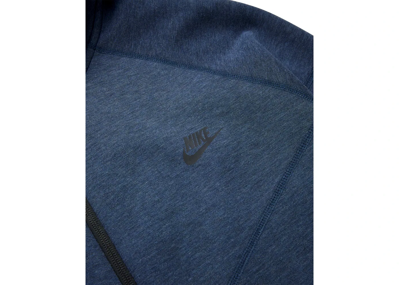 Мужская худи с молнией Nike Sportswear Tech Fleece Windrunner, Obsidian Heather/Black — фото 2