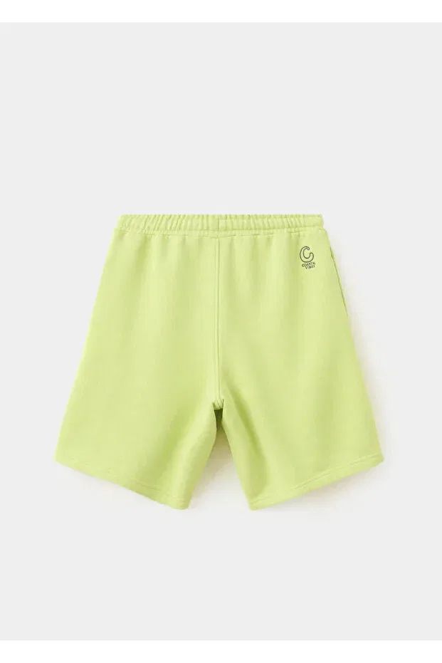 Детские шорты для мальчиков хлопковые Mango Kids, Grass Color — фото 3