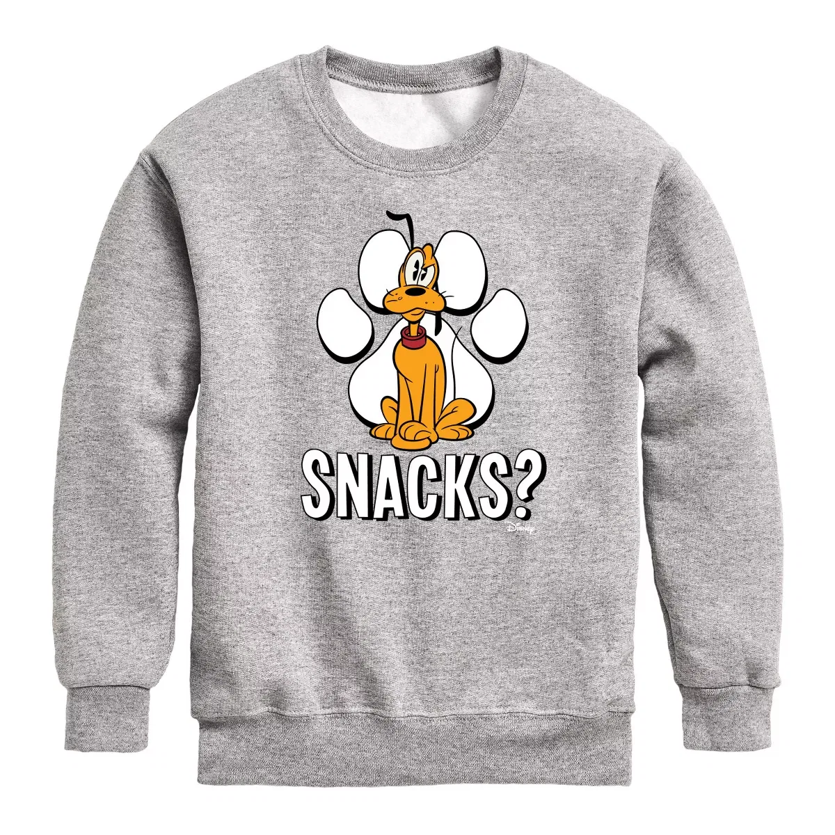 Детская кофта с принтом для мальчиков Pluto Snacks? Disney, Athletic Heather