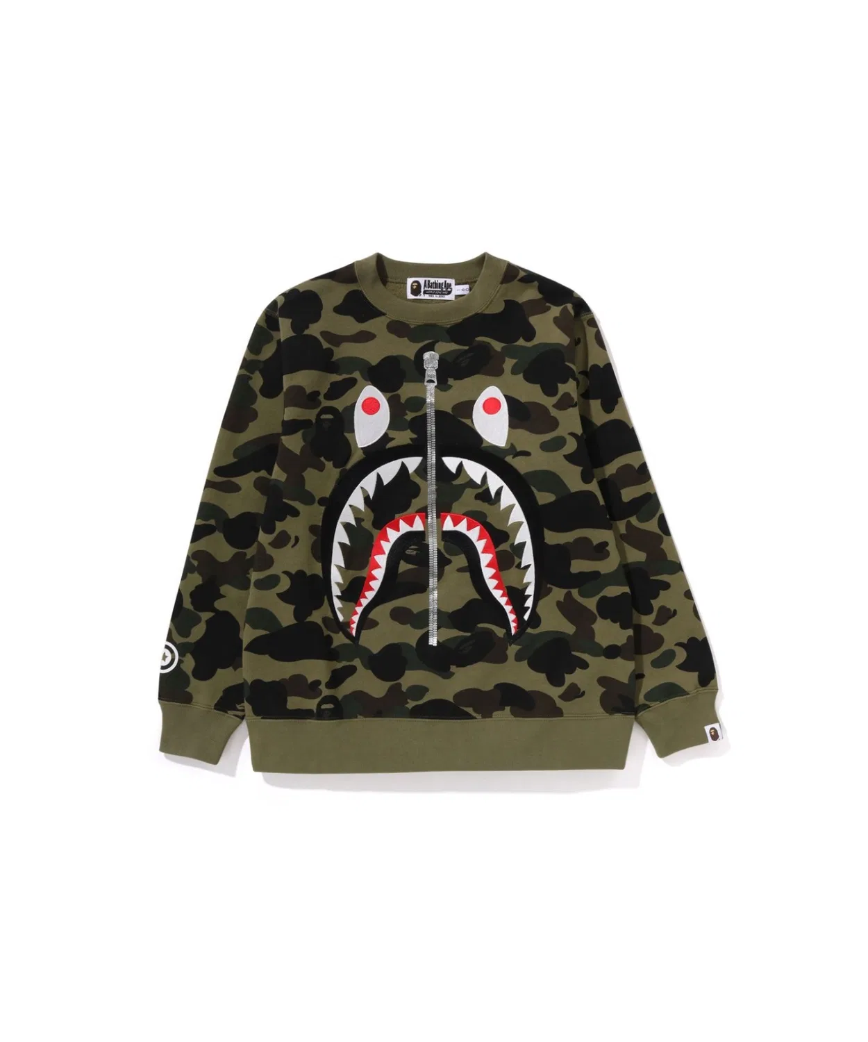 Детский свитшот с камуфляжным принтом A BATHING APE, Green
