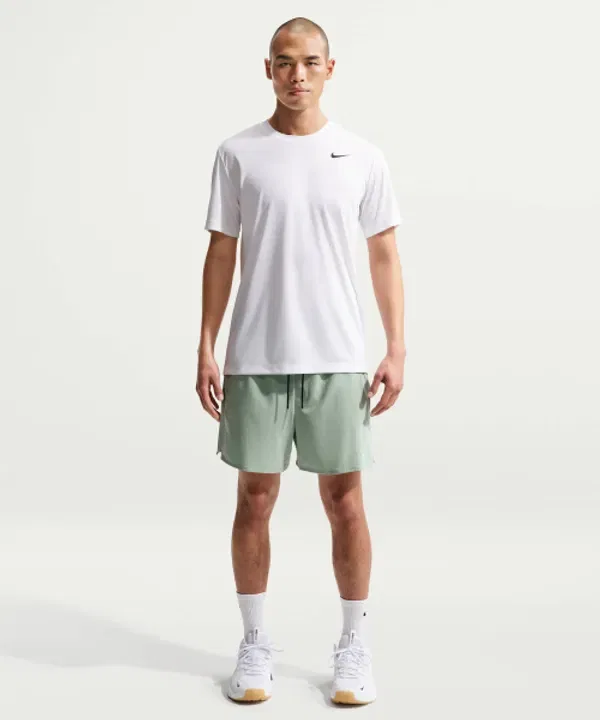 Футболка тренировочная Dry Fit, Nike, белый-черный — фото 4