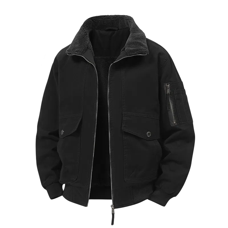 Детская куртка с лацканами утепленная JEEP SPIRIT, Black